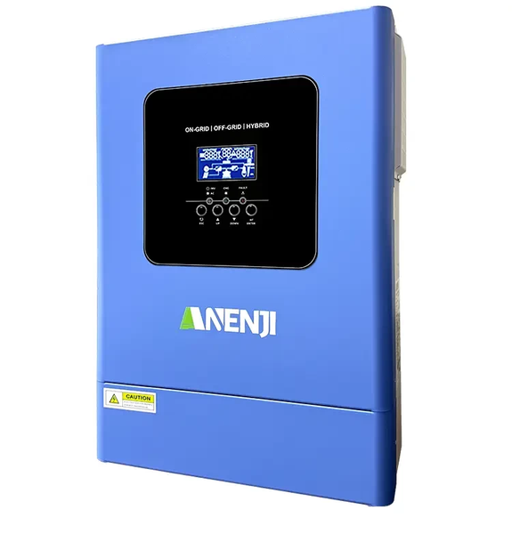 Гібридний інвертор сонячний Anenji 6200W 48V ANJ-6200KW-48PL (6200VA/6200W, Max CH 120A, AC 80) Wi-Fi ANJ-6200W-48PL-WIFI фото