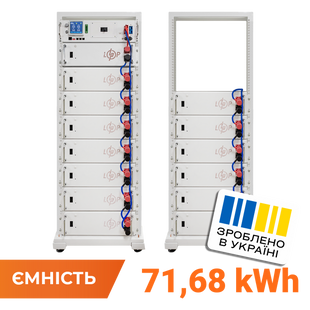 Акумулятор LP LiFePO4 Battery HVM 716,8V 100Ah (71680 Wh) BMS 160А P AB Lrack white (37935) LP37935 фото