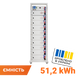 Акумулятор LP LiFePO4 Battery HVM 512V 100Ah (51200 Wh) BMS 125А AB Lrack white (37906) LP37906 фото 1