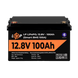 Акумулятор LP LiFePO4 12V (12,8V) - 100 Ah (1280Wh) (Smart BMS 100А) з BT пластик (20197) LP20197 фото 2