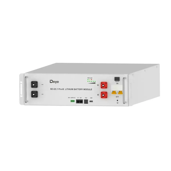 Гібридний інвертор (hybrid) Deye SUN-8K-SG05LP1-EU WI-FI, 8кВт + Зовнішня батарея для ДБЖ/інвертора Deye SE-G5.1 Pro-B SUN-8K-SG05LP1-EU Wi-Fi + SE-G5.1 Pro-B фото
