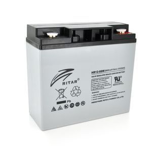Акумуляторна батарея AGM RITAR HR1288W, Gray Case, 12V 22.0Ah ( 181 х 77 х 167 (167 ) 6.50kg Q4 HR1288W фото