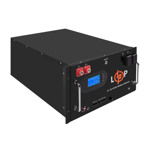 Акумулятор LP LiFePO4 51,2V - 230 Ah (11776Wh) (Smart BMS 200A) с LCD RM AB RS485/CAN (30386) LP30386 фото