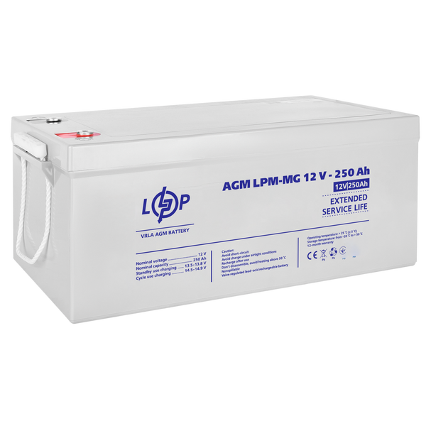 Акумулятор мультигелевий LPM-MG 12V - 250 Ah (4198) 127112 фото