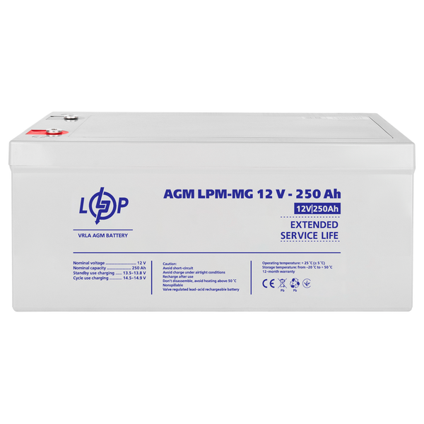 Акумулятор мультигелевий LPM-MG 12V - 250 Ah (4198) 127112 фото