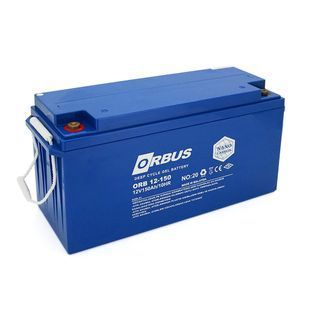 Акумуляторна батарея ORBUS CG12150 GEL 12 V 150 Ah (485 x 172 x 240) Blue 47kg Q1 / 34 CG12150 фото