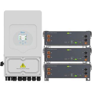 Система зберігання енергії DEYE SV-1DE6K2-LEC15K1-1 6kW 15.4kWh 3BAT LiFePO4 &ge;6000 циклів (SV-1DE6K2-LEC15K1-1) SV-1DE6K2-LEC15K1-1 фото