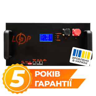 Акумулятор LP LiFePO4 51,2V - 160 Ah (8192Wh) (BMS 200A/100А) LCD метал RM Smart RS485/CAN (24412) LP24412 фото