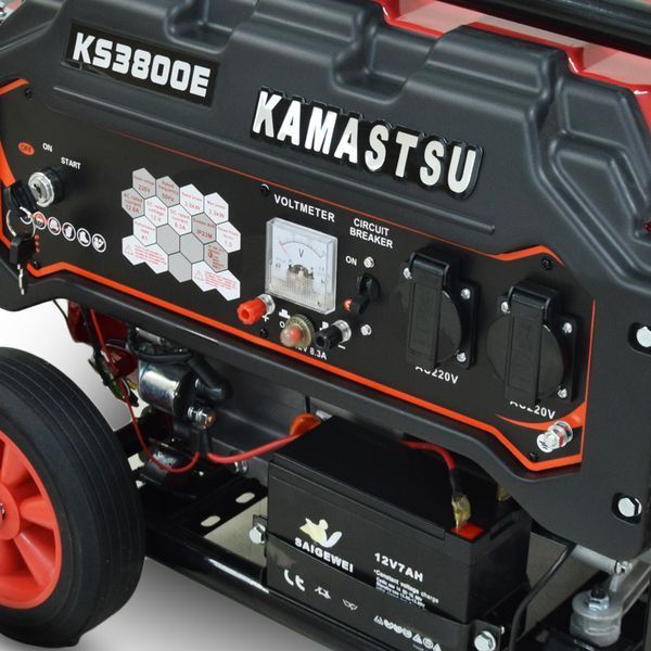Бензиновий генератор Kamastsu KS3800E максимальна потужність 3.3 кВт 253115 фото