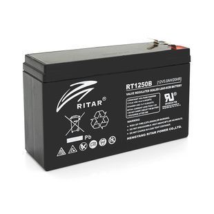 Акумуляторна батарея AGM RITAR RT1250BL, Black Case, 12V 5.0Ah (150 х 50 х 93) Q10 RT1250BL фото