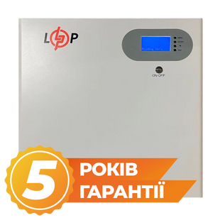Акумулятор LP LiFePO4 51,2V - 100 Ah 5120Wh (Smart BMS 100A) з LCD WAB RS485/CAN (30480) LP30480 фото