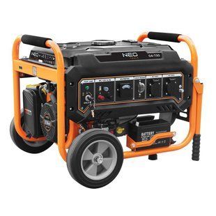 Генератор бензиновий Neo Tools 230В (1 фаза), 2.8/3кВт, електростарт, AVR, 45кг 04-730 фото