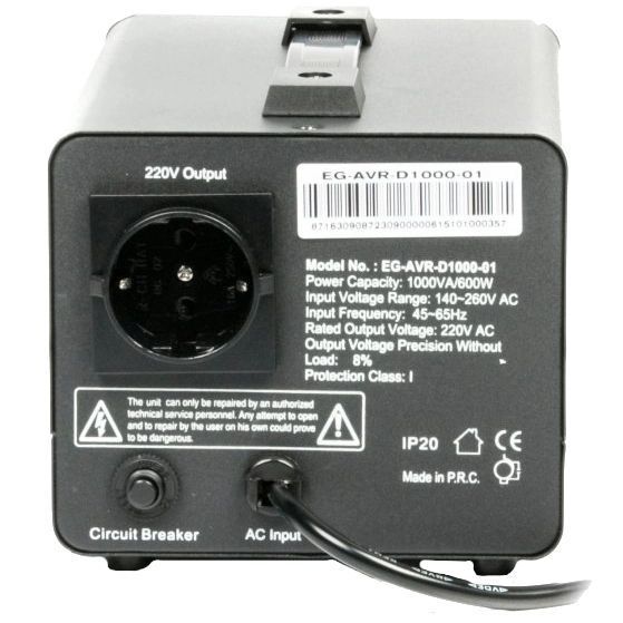 EnerGenie EG-AVR-D1000-01 1000ВА Автоматичний регулятор 99-00024335 фото